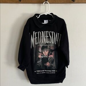 Zara Black 'Wednesday' Graphic Sweatshirt